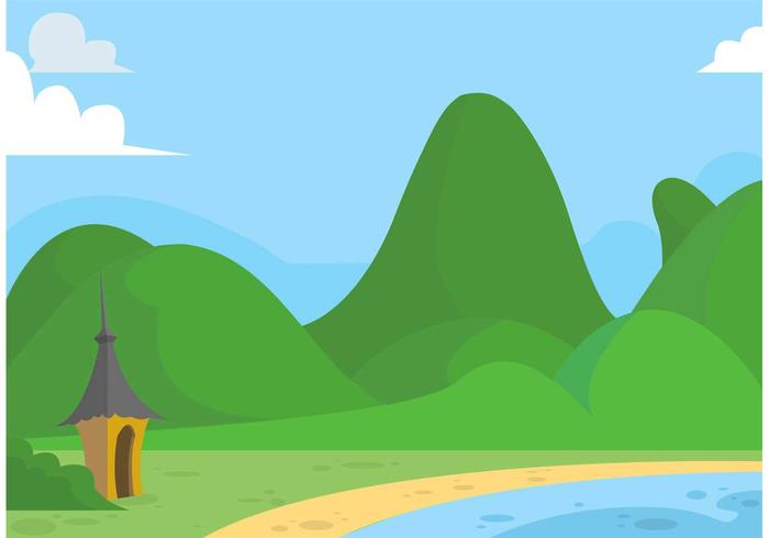 700x490 Green Rolling Hills Vector