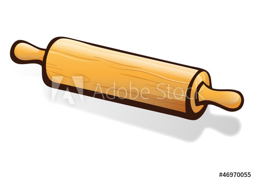500x354 Rolling Pin Vector