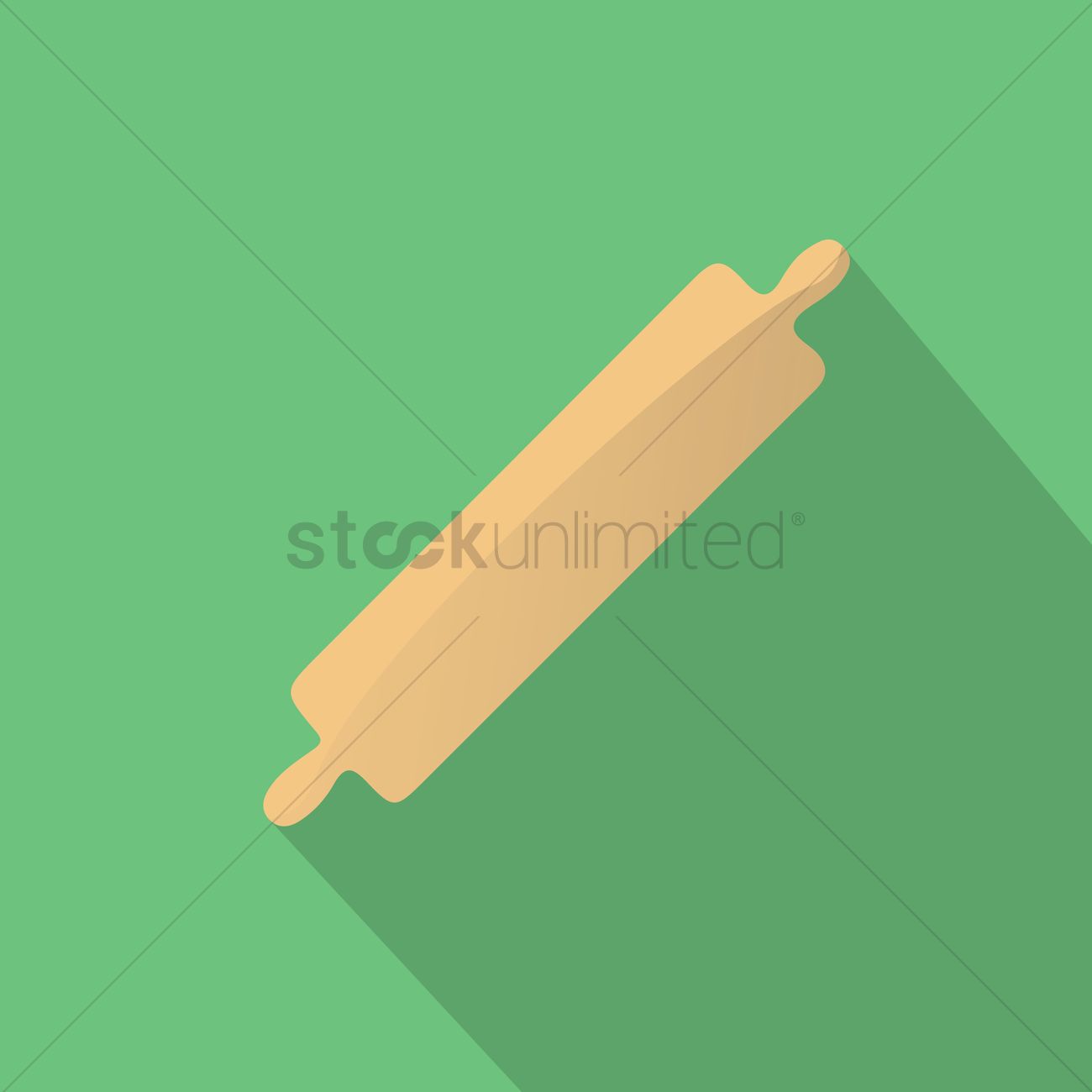 1300x1300 Rolling Pin Vector Image
