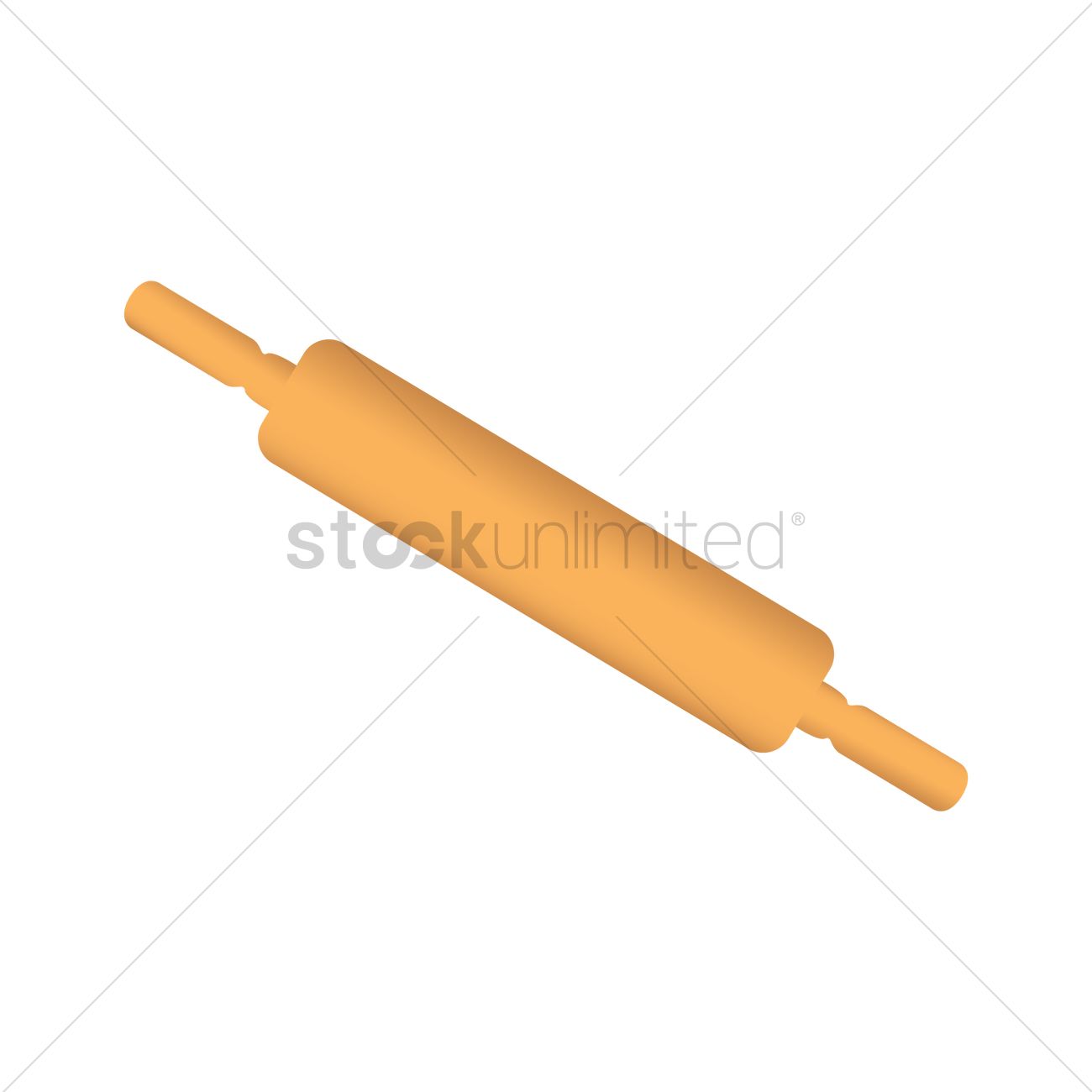 1300x1300 Rolling Pin Vector Image