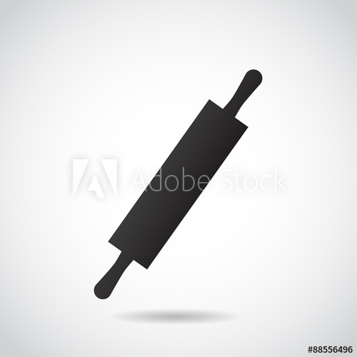 500x500 Rolling Pin Vector Icon.
