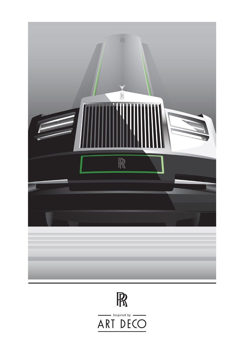 800x1131 Rolls Royce Art Deco Poster Vector Art Deco