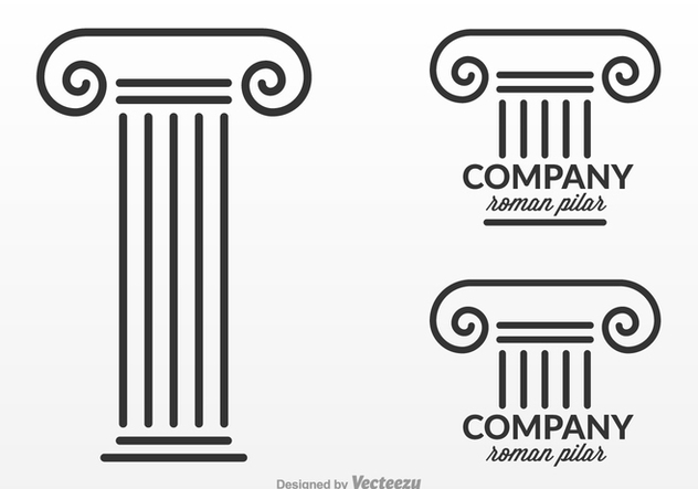 632x443 Free Roman Pillar Logo Design Vector Free Vector Download 341393
