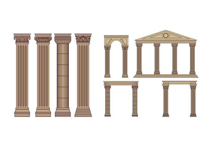 700x490 Roman Pillars Vector Pack
