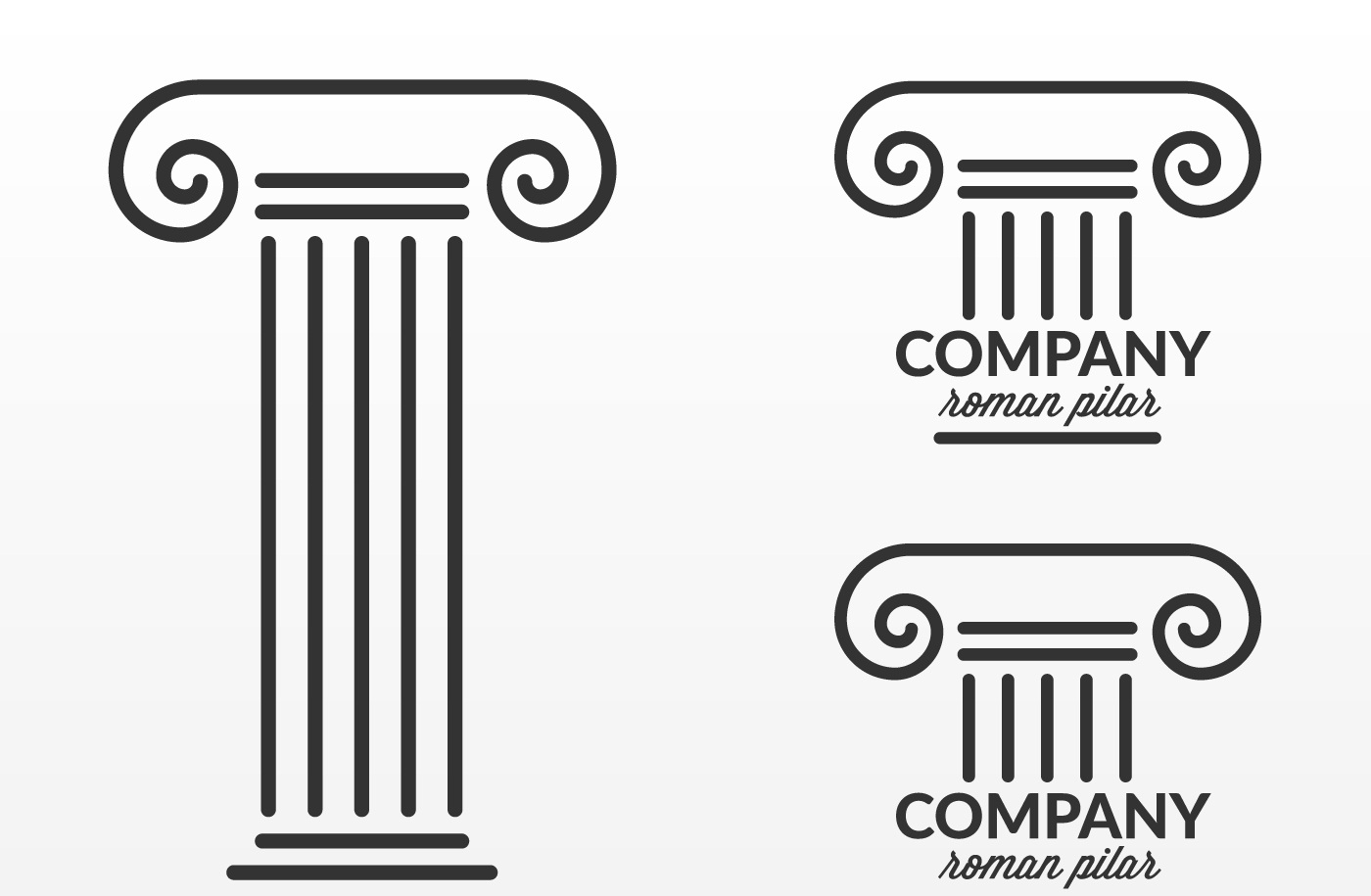 1400x915 Free Roman Pillar Logo Design Vector Designrockr
