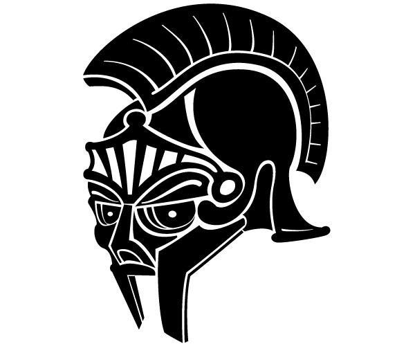 600x500 Roman Helmet Vector 123freevectors