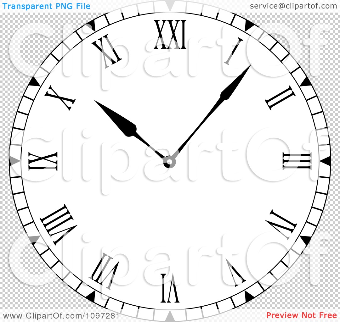 Roman Numeral Clock Face Vector at GetDrawings | Free download