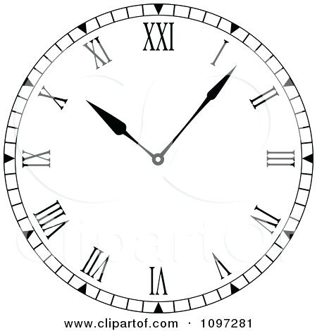 Roman Numeral Clock Face Vector at GetDrawings | Free download