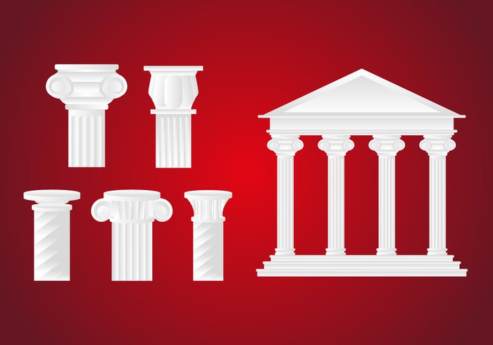 700x490 Roman Pillar Illustration Vector