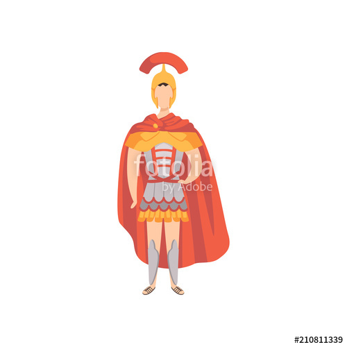 500x500 Roman Warrior, Soldier In Traditional Clothes Of Ancient Rome