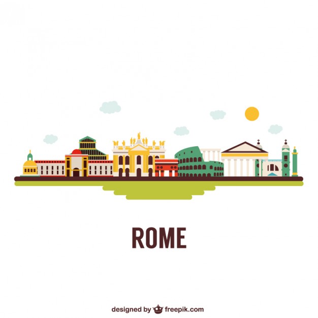 626x626 Rome Buildings Vector Free Download