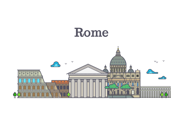 622x400 Rome On Curated Vector Illustrations, Stock Royalty Free Images