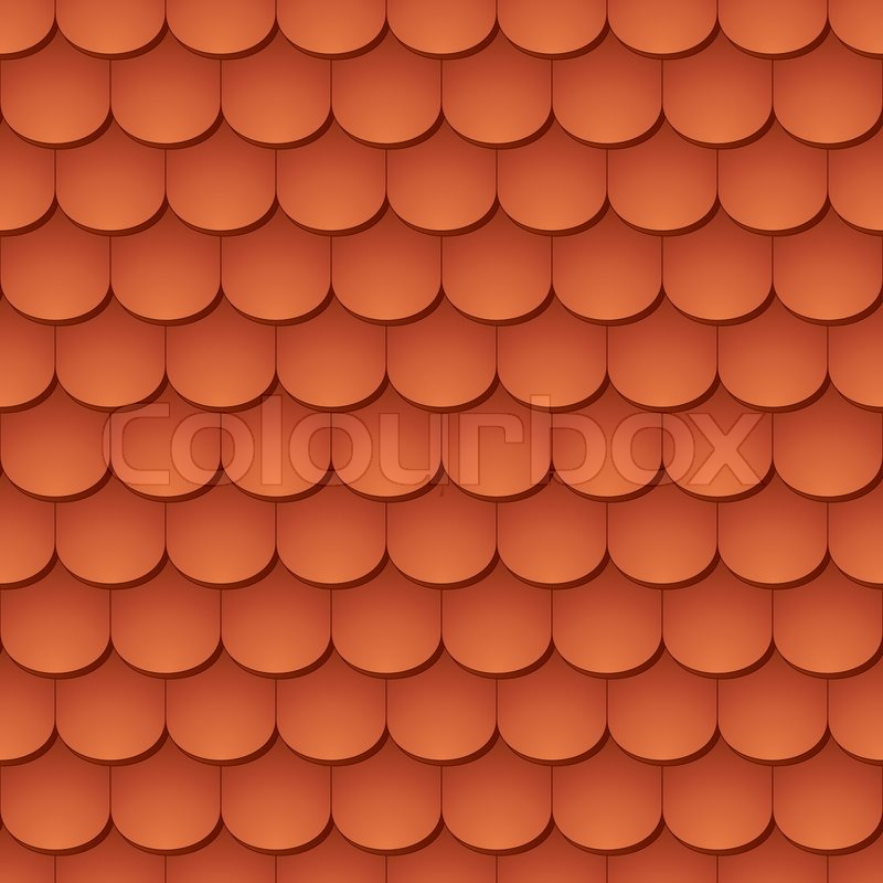 800x800 Seamless Terracota Roof Tile