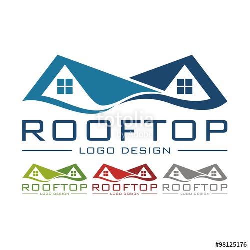 500x500 Rooftop Logo Design Vector Stock Image And Royalty Free Vector