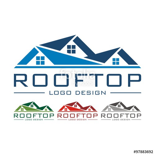 500x500 Rooftop Logo Design Vector Stock Image And Royalty Free Vector