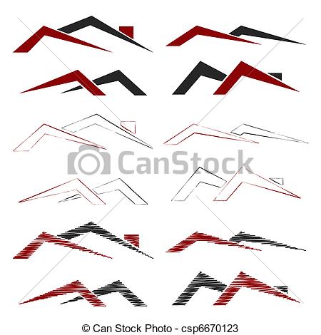 450x470 Rooftop Clipart Vector