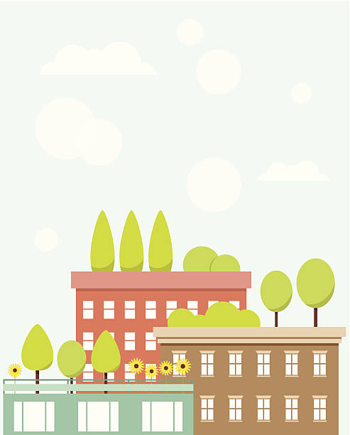493x612 Rooftop Terrace Clipart