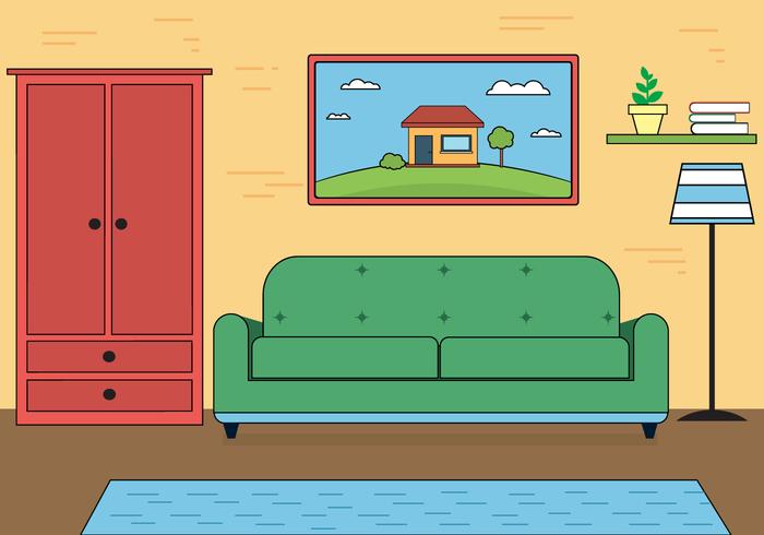700x490 Living Room Free Vector Art