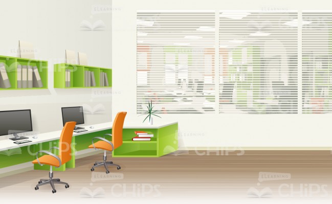 649x399 Innovative Office Room Vector Background