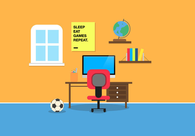 632x443 Kids Room Vector Free Vector Download 343011 Cannypic