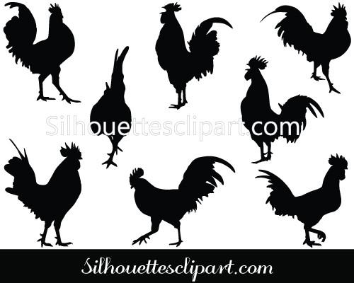 500x400 Rooster Vector Graphics Download Free Amp Premium Silhouettes Vector
