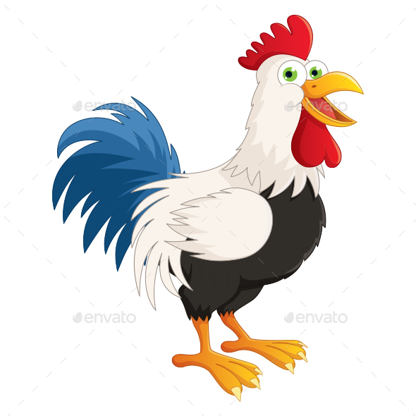 590x590 Rooster Vector Illustration By Yusufdemirci Graphicriver
