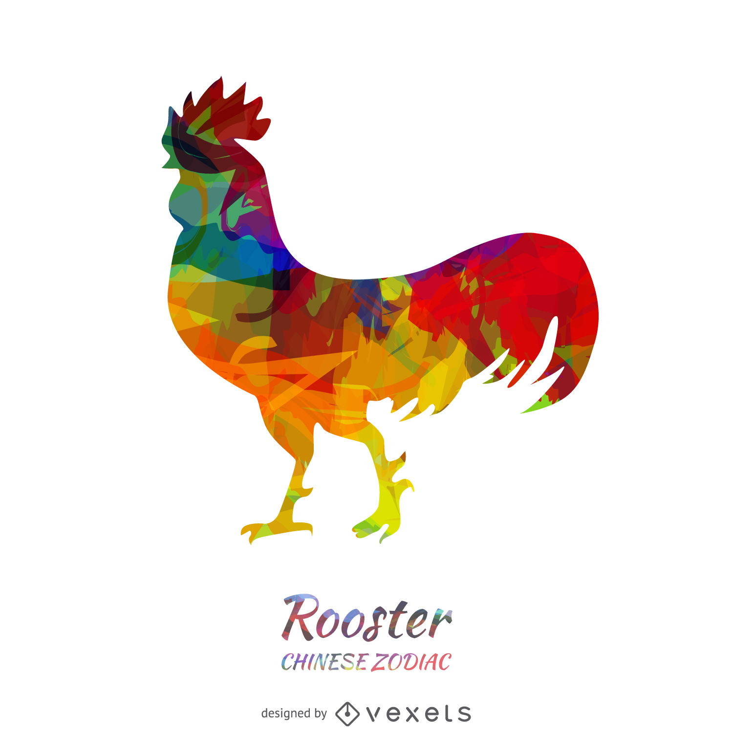 1500x1500 Chinese Zodiac Colorful Rooster
