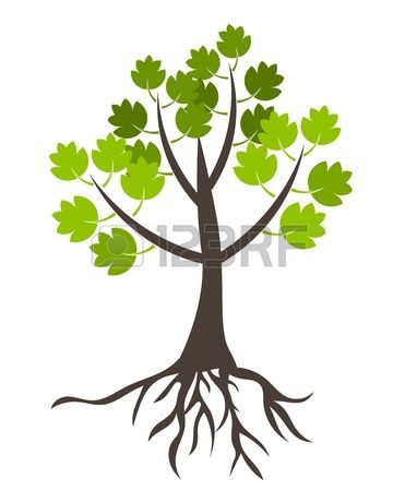 382x450 Tree With Roots