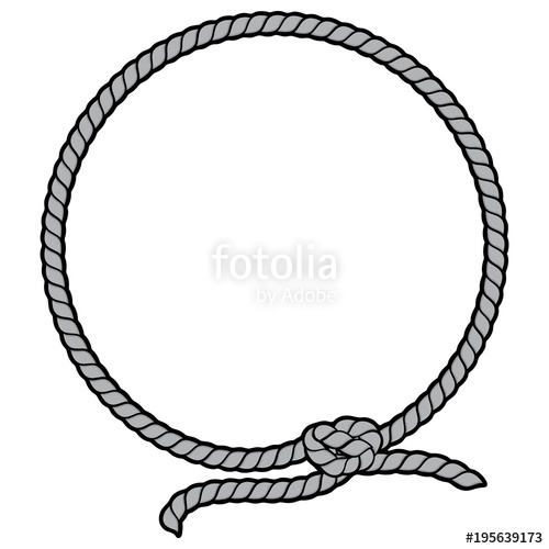 500x500 Rope Border Lasso Illustration