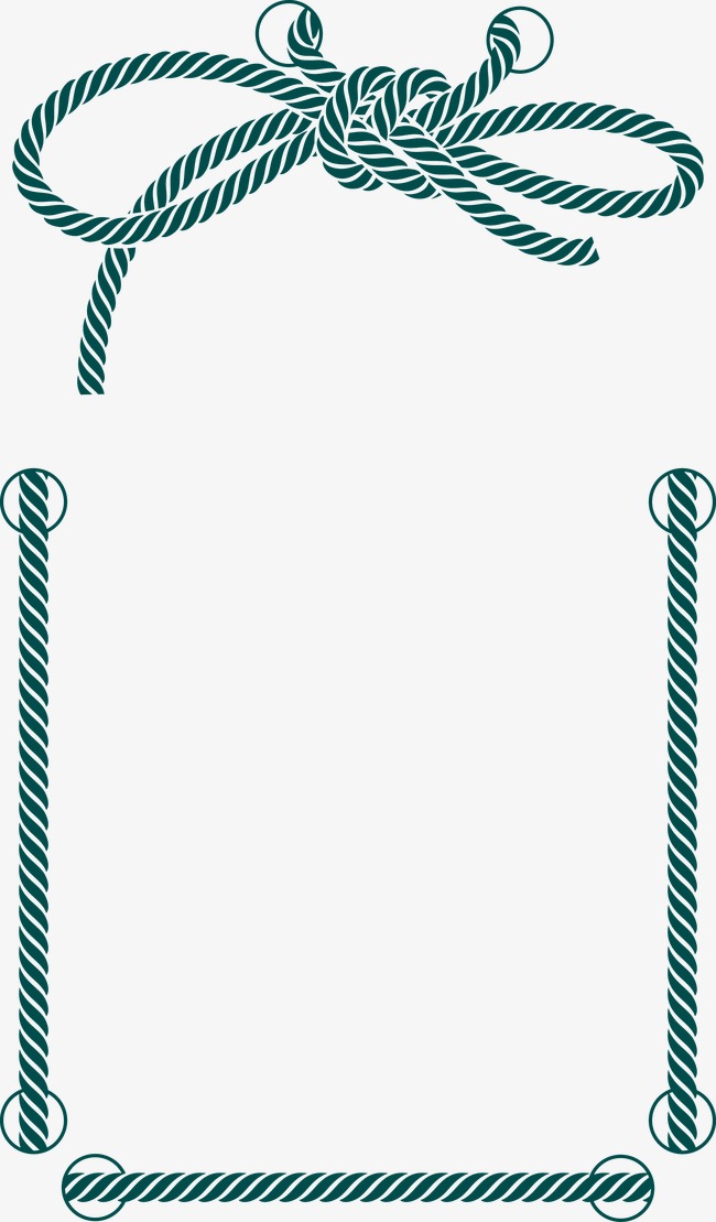 650x1109 Decorative Rope Border, Rope, Frame, Decoration Png And Vector For