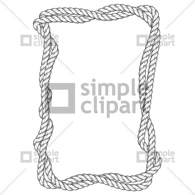 400x400 Twisted Rope Frame