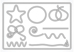 285x200 Nautical Rope Border Free Vector Graphic Art Free Download (Found