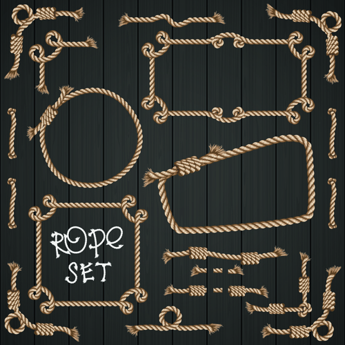 500x500 Realistic Rope Border And Frame Vector 05 Free Download