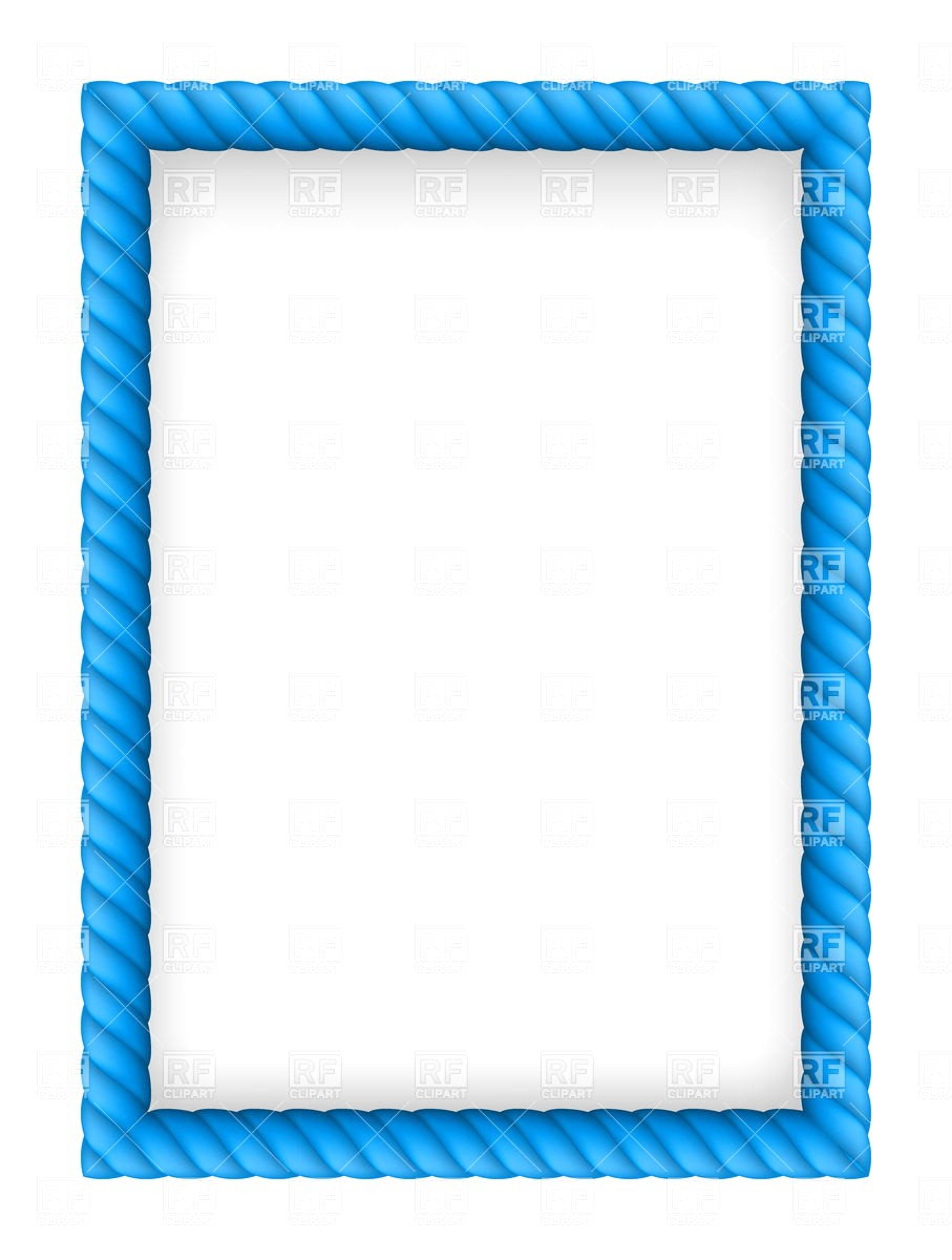 907x1200 Blue Rope Border Download Royalty Free Vector File Eps 13678 13