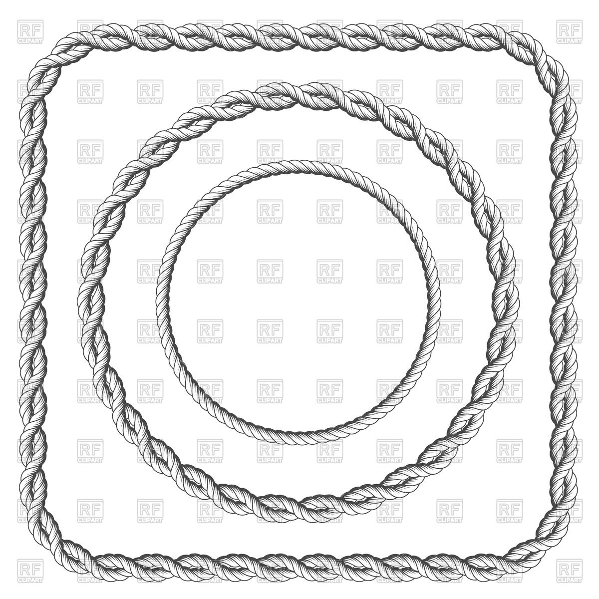1200x1200 Navy Rope Circle Vector