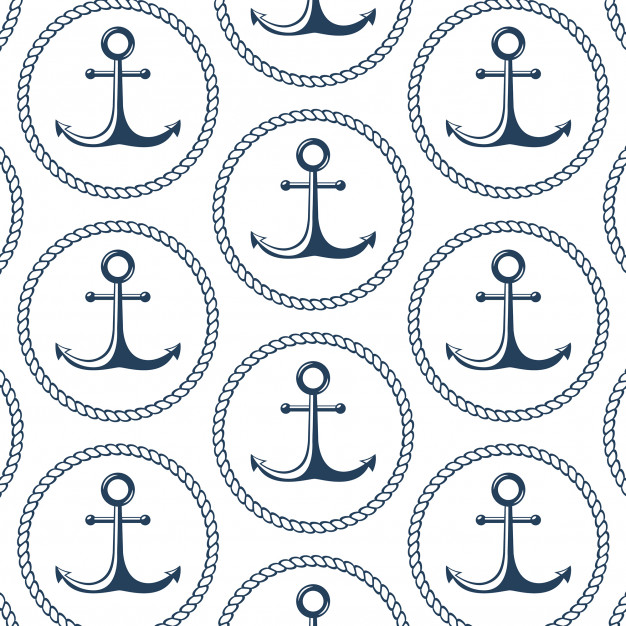626x626 Pattern Anchor In Rope Circle Vector Premium Download