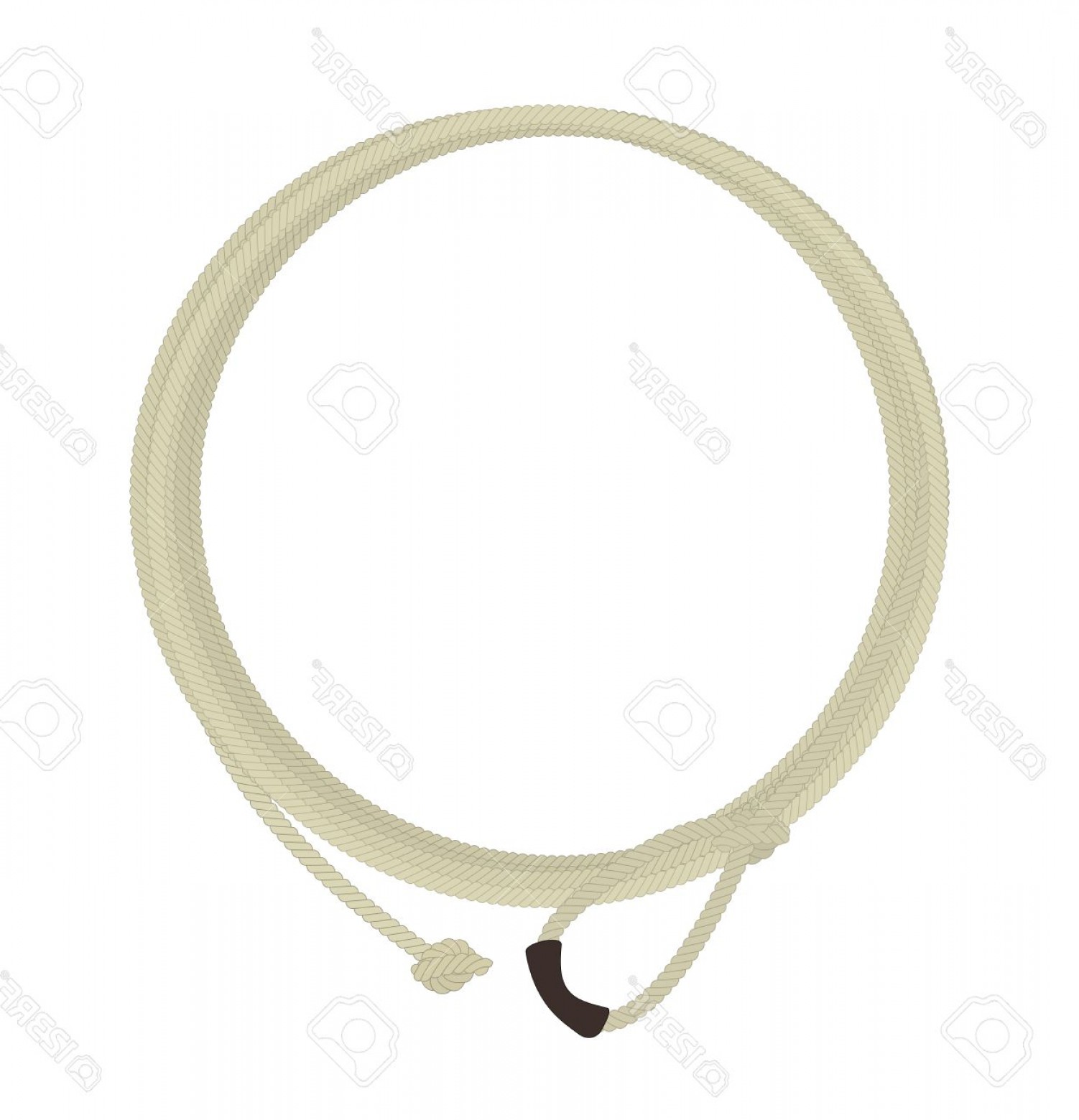 1502x1560 Photostock Vector Wild West Lasso Rope Circle Frame Vector Clip
