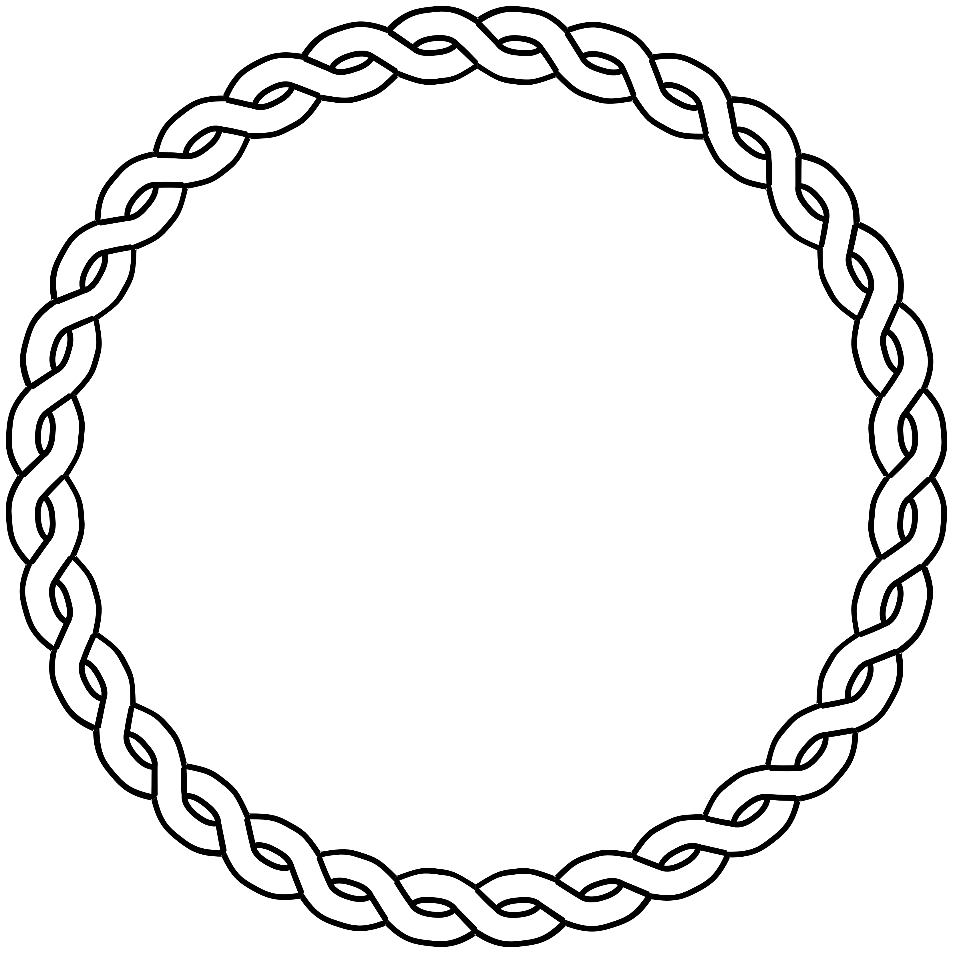 3333x3333 Vector Rope Circle Illustrator