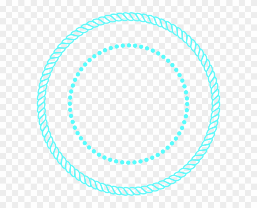 840x680 Blue Rope Circle Frame Clip Art
