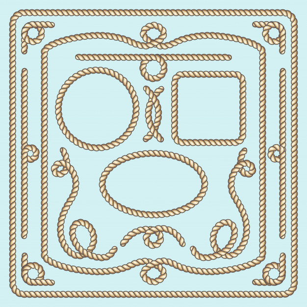 626x626 Rope Frame Vector Premium Download