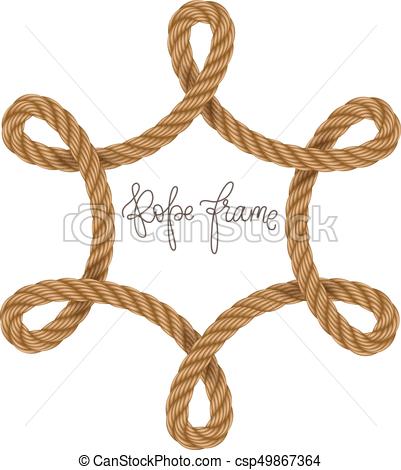 401x470 Rope Vector Frame, May Use For Invitation In You Designs Marine Style.
