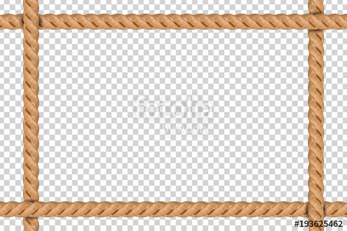 500x334 Vector Realistic Isolated Rope Frame For Decoration And Covering