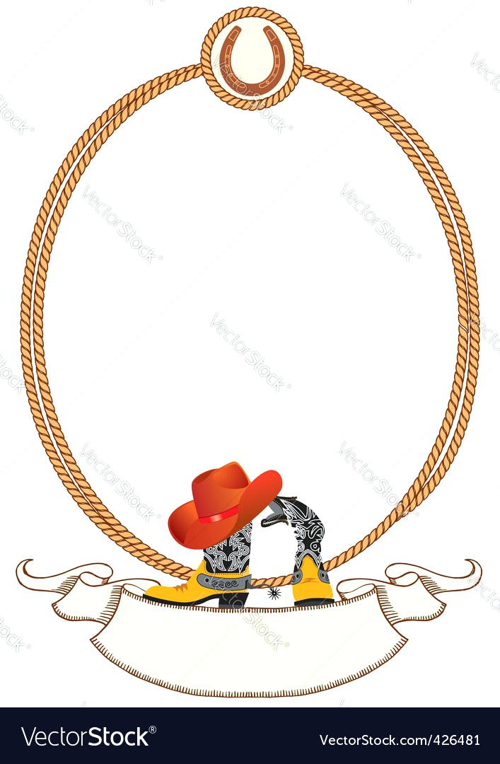 707x1080 Cowboy Rope Frame Vector Image Trick Ropes For Sale Kuapp