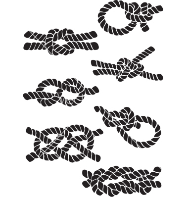 380x400 Nautical Rope Knot Vector Clipart