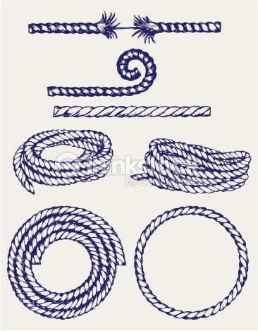 366x469 Nautical Rope Knots Vector Art 470752685 Doodles