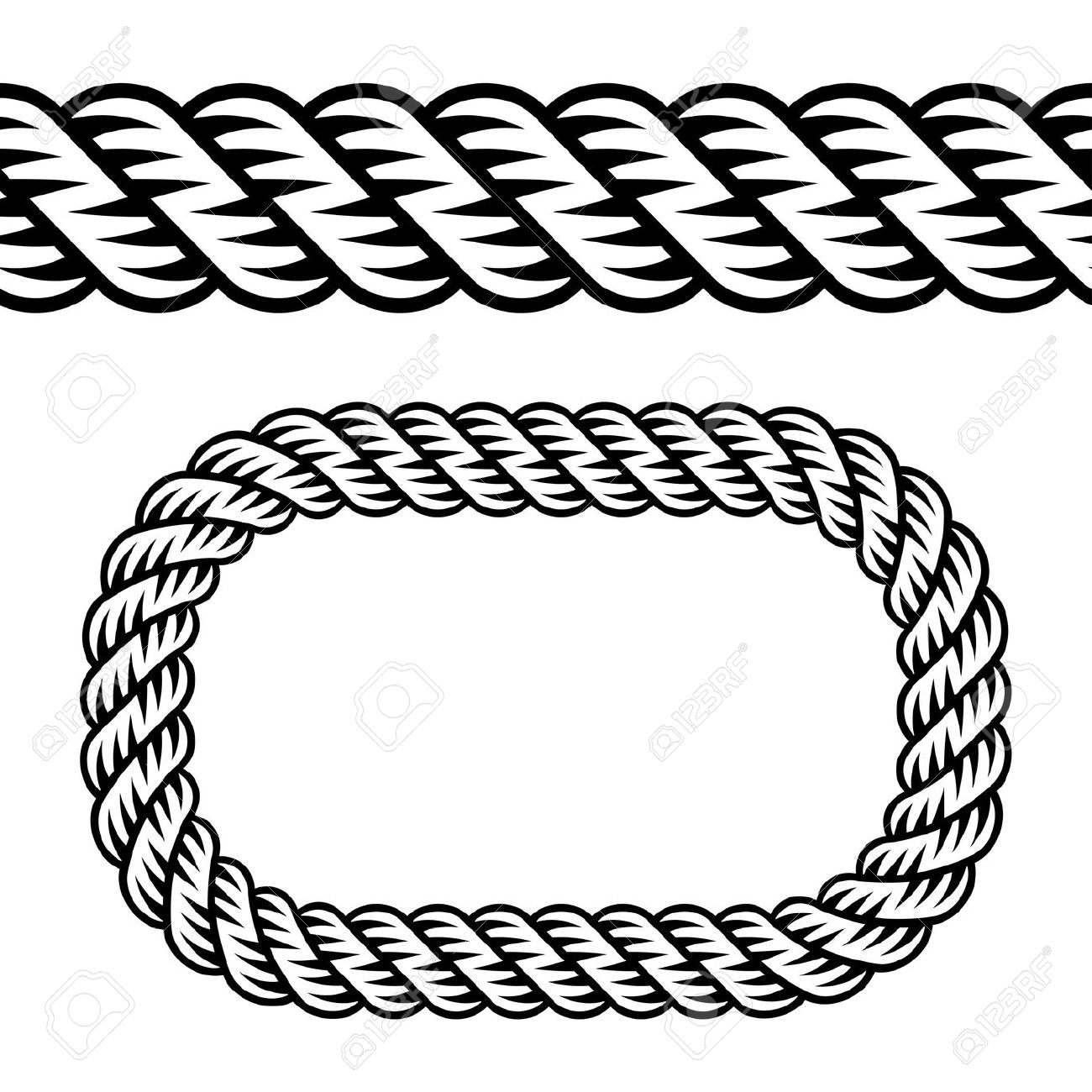 1300x1300 Rope Frame Silhouette Clipart