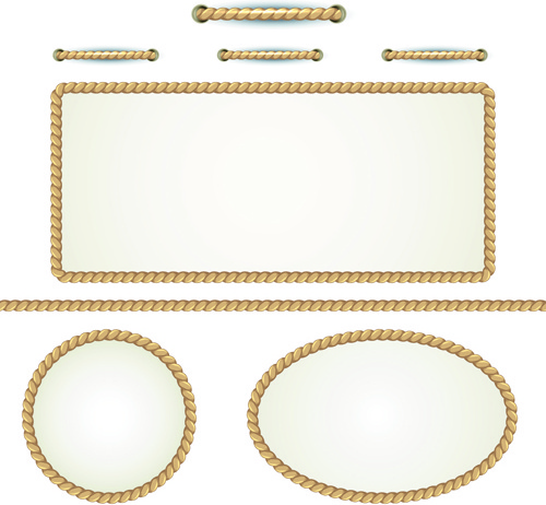 500x462 Realistic Rope Border And Frame Vector Free Vector In Encapsulated