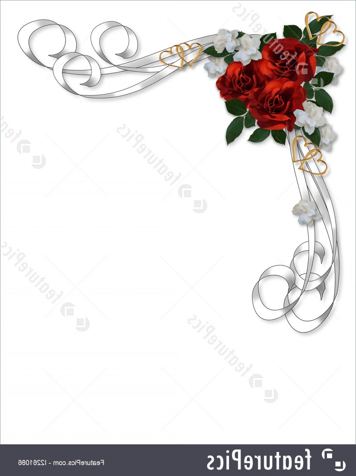 1248x1670 Red Wedding Border Vector Shopatcloth