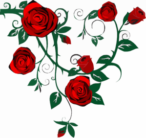 299x282 Rose Border Clip Art