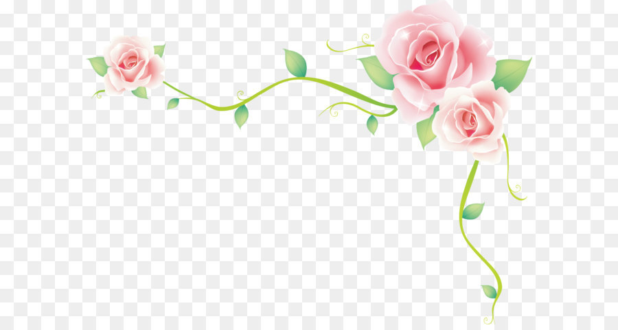 900x480 Rose Border Vector Rose Sea Png Download